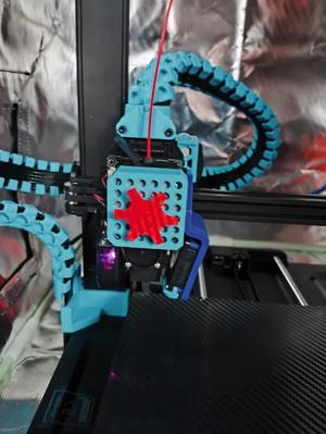 Snap-On Decorative Stepper Motor Cover for Ender 3 V3 SE (Silver Motor Version)   