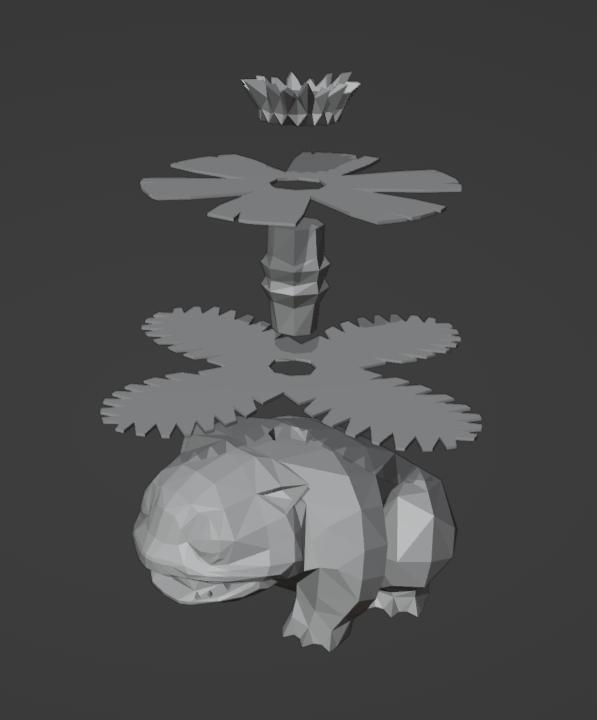 Pokemon Venusaur Lowpoly