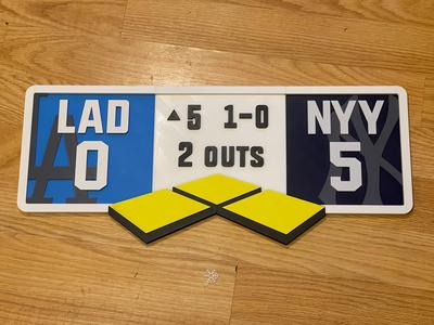 Dodgers 2024 World Series Scoreboard