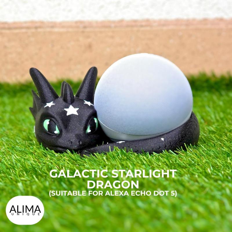 Galactic Starlight Dragon – Suitable for Alexa Echo dot 5