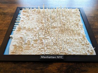 New York City Manhattan (Large 8×10)