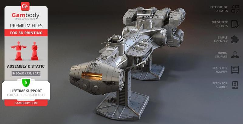 Corellian Corvette 3D Printing Model | Assembly