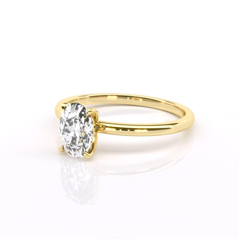 Oval Diamond Engagement Ring 8×6