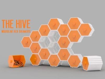 The HIVE – Modular Hex Drawers