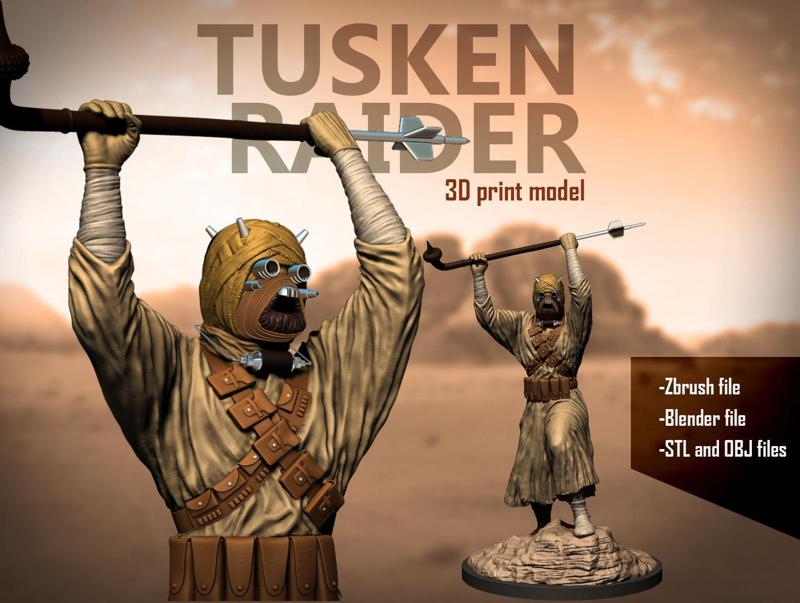 Tusker raider 3d print model