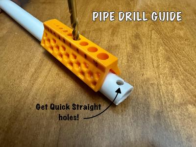 Pipe drill guide