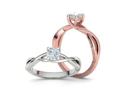 Solitaire Engagement Ring Half Carat Stone 3dmodel