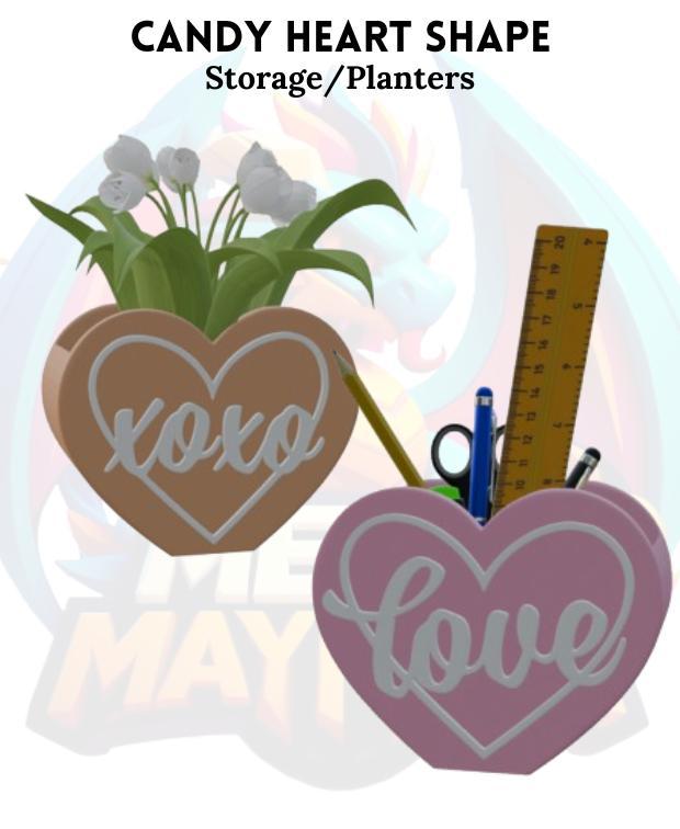 Candy Heart Shape Love and XO Plant/Storage