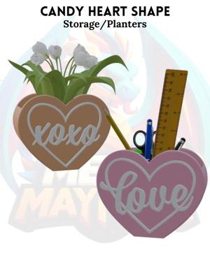 Candy Heart Shape Love and XO Plant/Storage
