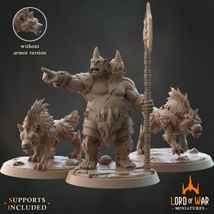 Ogre Lord and Wardogs/Hyena (Presupported)