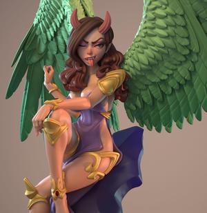 Angel Demon Dinama Multi Versions SFW NSFW STL