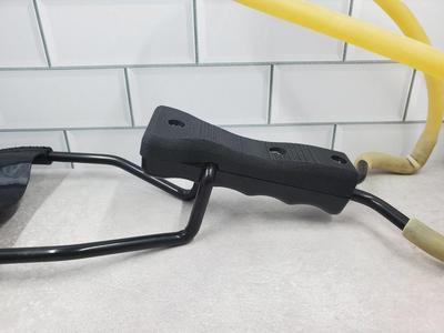 Custom replacement grip for daisy B52 slingshot.