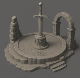 Trinity Circle – Fantasy Shrine Terrain for 28mm–32mm Tabletop