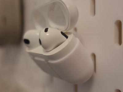 AirPods headphone case for IKEA pegboard. AirPods headphone