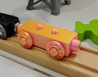 Toy Train Track Freight Box Trailer, Cargo Truck, Trailer