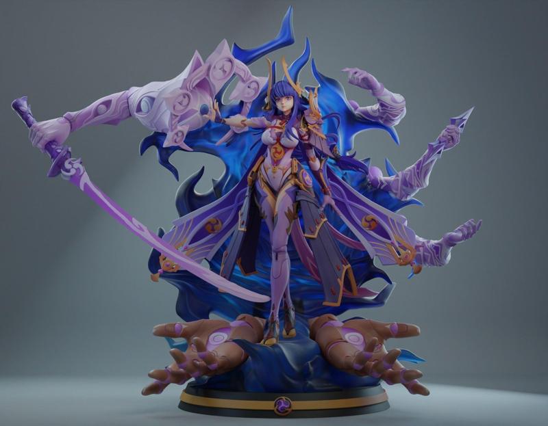 Raiden Shogun Boss 3d print   divide and full version