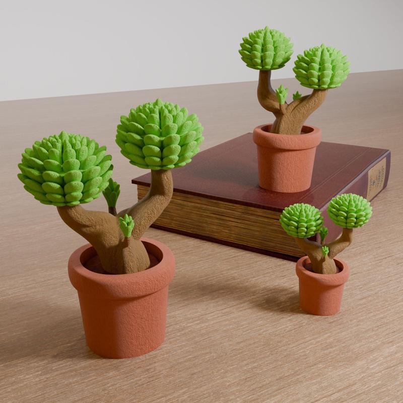 3D Printable Mini Tree STL + 3MF