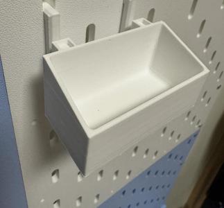 Pegboard Box with Hooks