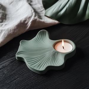 Ginkgo Leaf Candle Holder