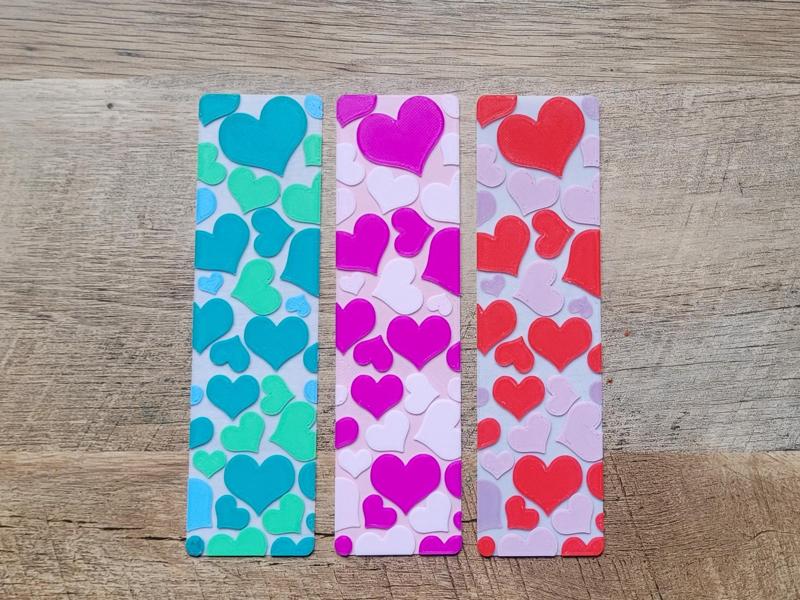 Valentine’s day Heart Bookmark – No AMS/MMU needed
