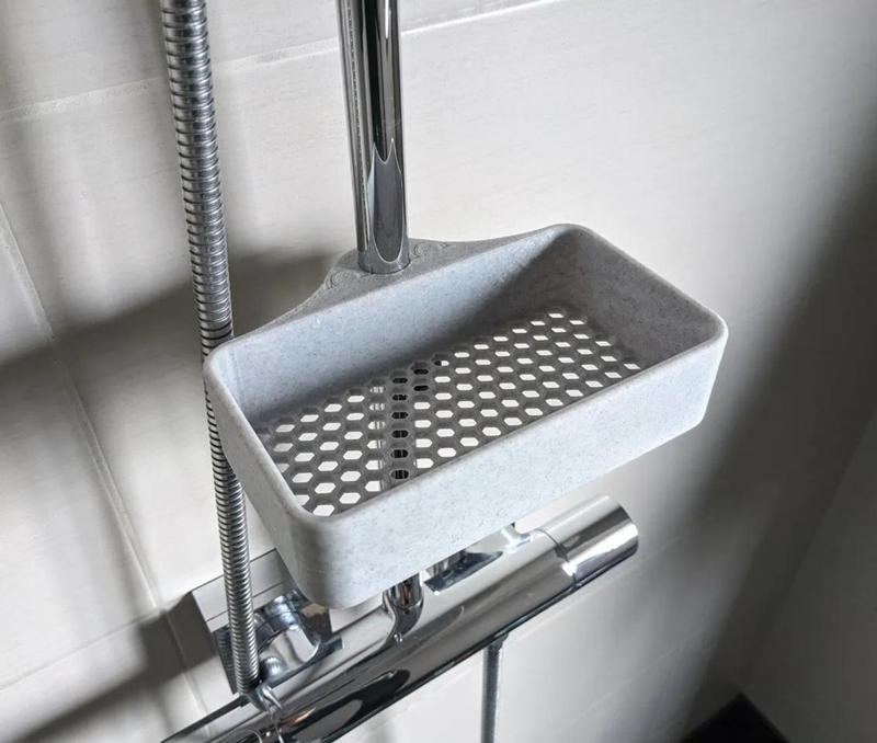 Honeycomb Shower Shelf (Shower Pole Mount)