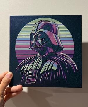 Retro Vader – Hueforge Print