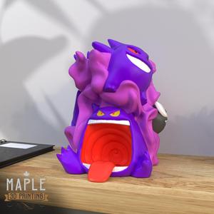 Gastly Evolution Diorama – Print in Place – Pokemon