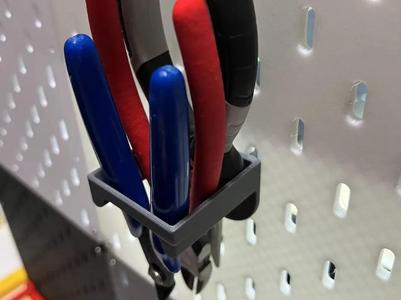 IKEA 5mm pegboard plier holder