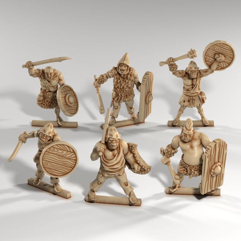 Orc Shield Thugs – Brutal Fantasy Infantry 6-Pack