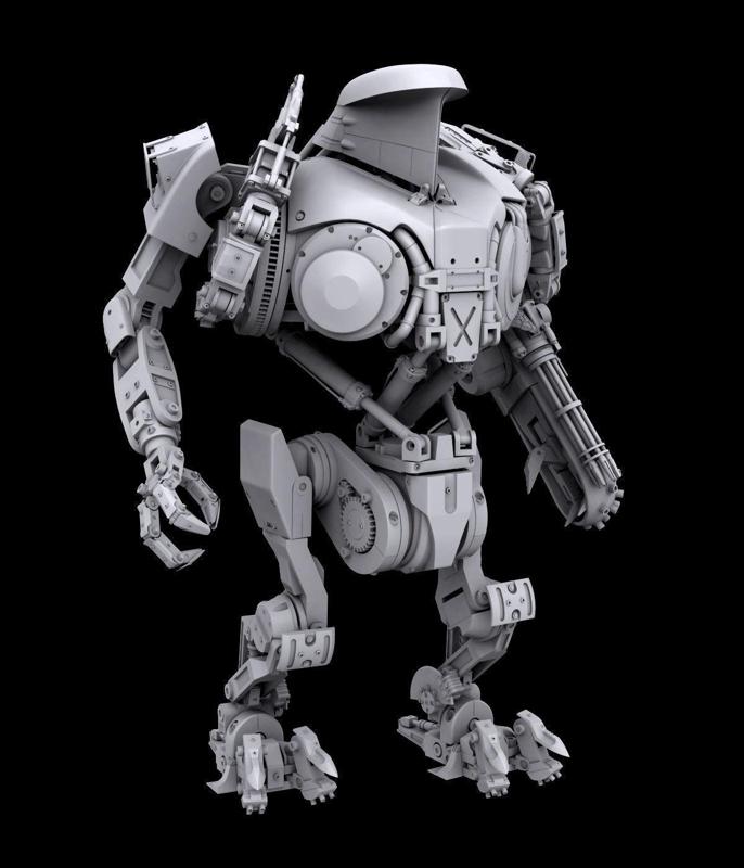 Robocop2 movie Cain action figure 3d printable model