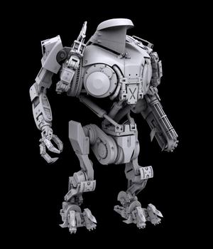 Robocop2 movie Cain action figure 3d printable model