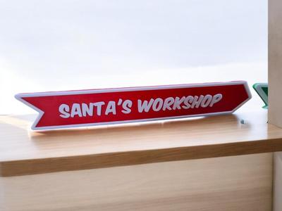 Santa’s Workshop Sign