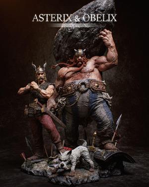 Asterix and Obelix – Diorama- 3D Print