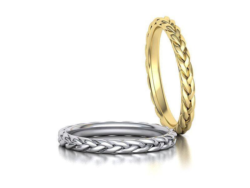 Braided Stackble Ring printable 3dmodel