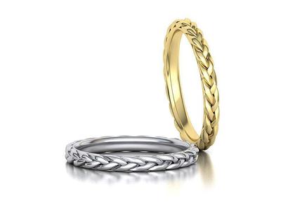 Braided Stackble Ring printable 3dmodel