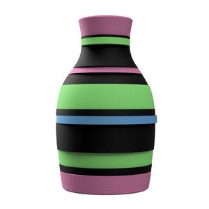 3D Printable Vase with Glitch Aesthetic Design for Home Decor
