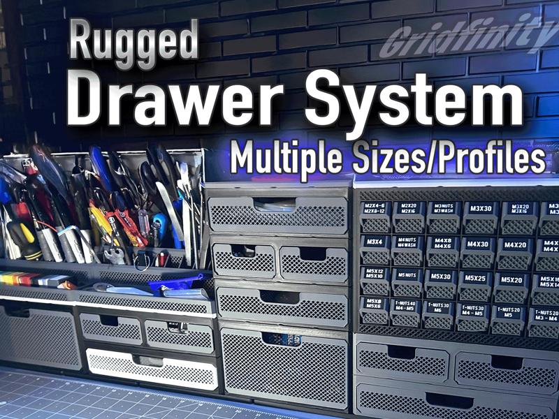 Rugged Drawer System –  Gridfinity Stackable