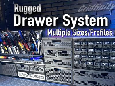 Rugged Drawer System –  Gridfinity Stackable