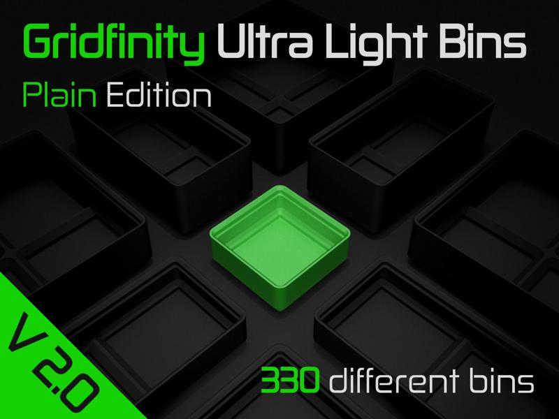 Gridfinity Ultra Light Bins – Plain Edition