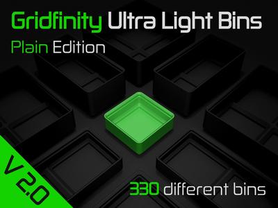 Gridfinity Ultra Light Bins – Plain Edition