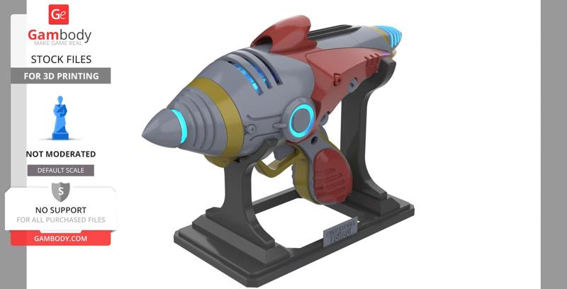 Alien Blaster Fallout Printable 3D Model