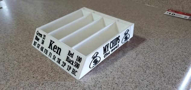 Poker chip tray