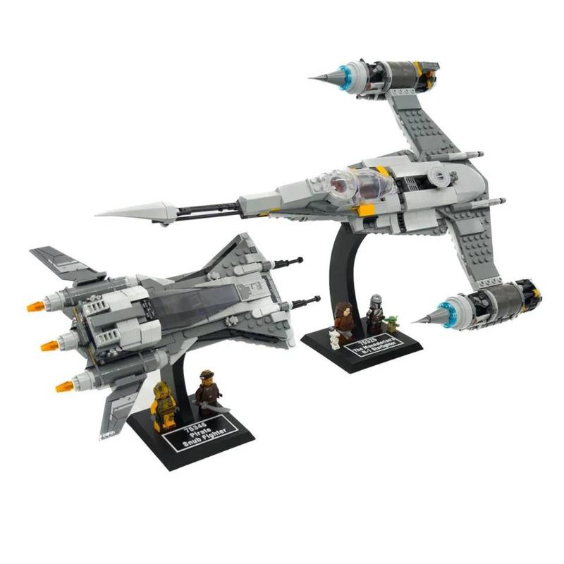 Display Stand for LEGO Star War 75325 Mandalorian N-1 Starfighter / 75346 Pirate Snub Fighter  | The Mandalorian