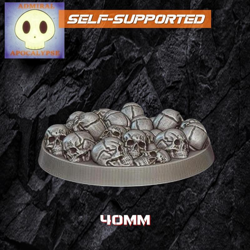 Skull Pile Base (40mm round)