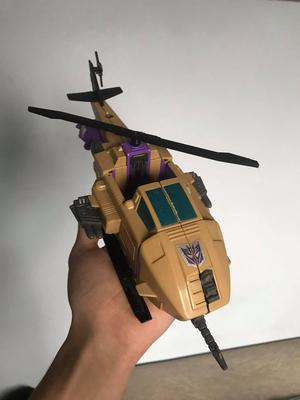 Transformers G1 Skyhopper helicopter mode rotor replacement