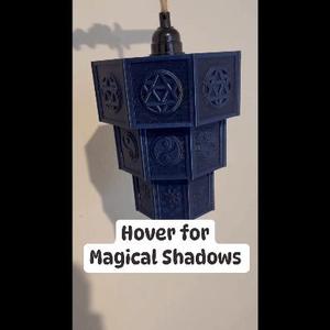 Magical Geometric Shadows Hanging Pendant Lamp