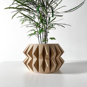 The Almin Planter Pot STL 3D Print File, Digital Download for 3D Printing, Home Decor Planter for Plants & Flowers