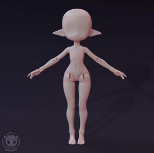 Female BJD Style Body for Nendoroid