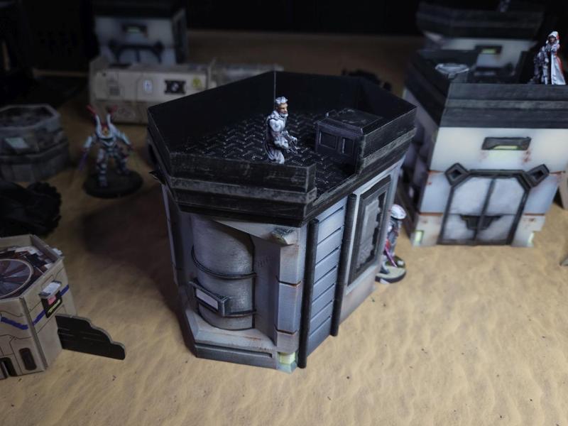Sci-Fi Building Ladder Variant Wargaming Terrain