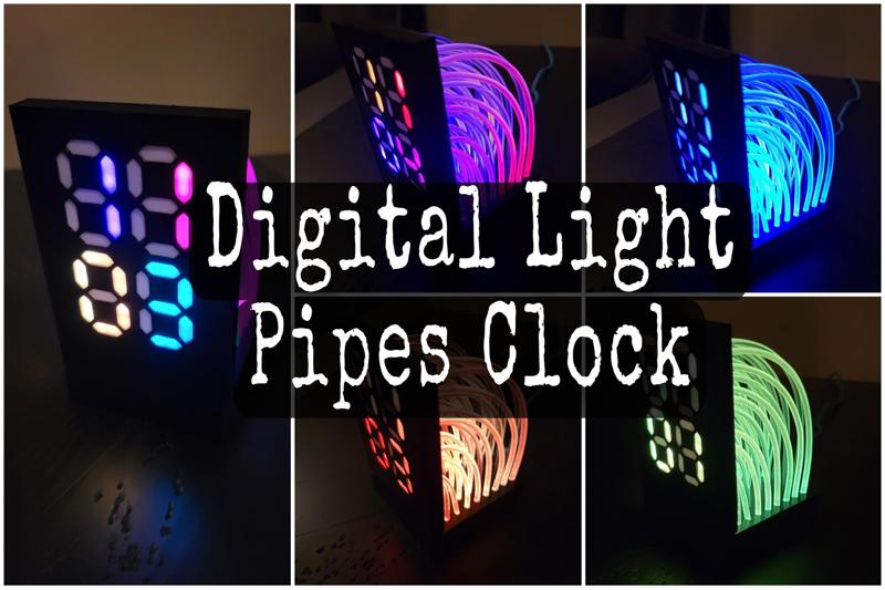 Digital Light Pipes Clock